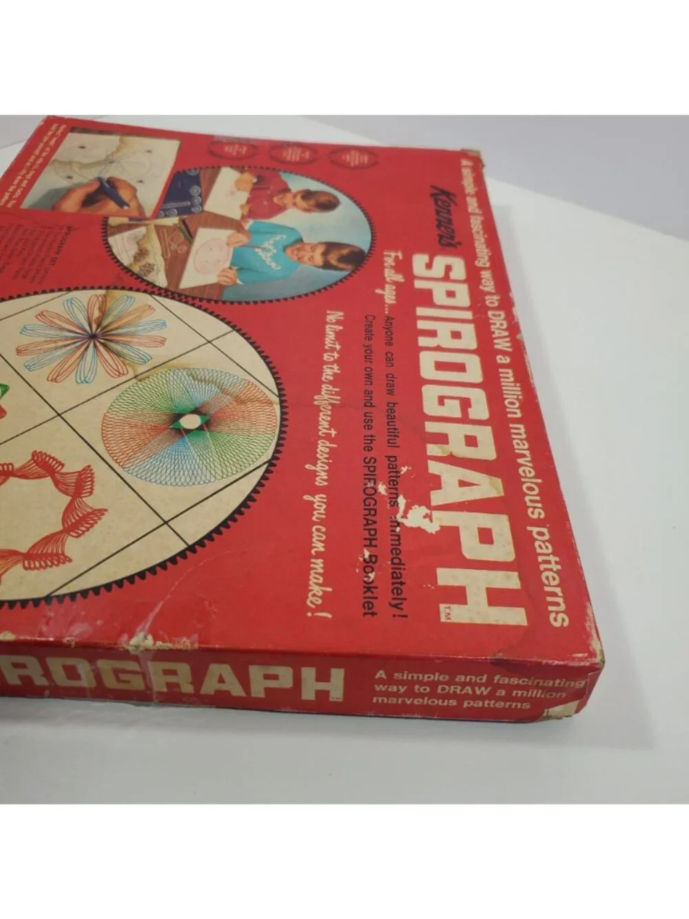 Kenner 1967 Spirograph Drawing Set Complete Minus Pens Vintage Blue Tray - Picture 7 of 12